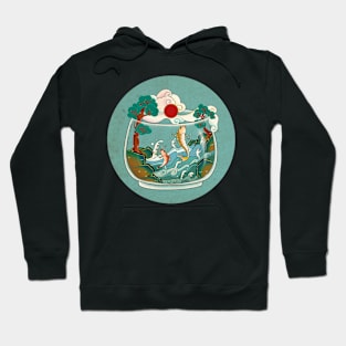 Minhwa: Jumping Carps Terrarium E Type (Korean traditional/folk art) Hoodie